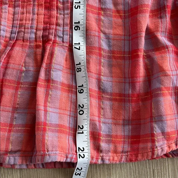 NWT Natural Life Plaid Button-Up Blouse - Picture 8 of 9